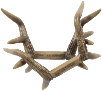 Flextone FLX-FLXDR064 Battle Bones Rattling Antlers Attracts Deer Species Brown