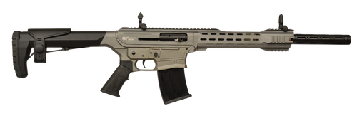 Gforce Arms GF251220TG GF25  12 Gauge Semi-Auto 3" 5+1 20" Tungsten Cerakote Threaded Barrel, Tungsten Cerakote Receiver, Black Synthetic Stock
