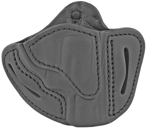 1791 Gunleather RVH1SBLR RVH1  OWB Size 01 Stealth Black Leather Belt Slide Fits S&W J Frame/Ruger LCR/S&W 38 Belt Up to 1.75" Wide Right Hand
