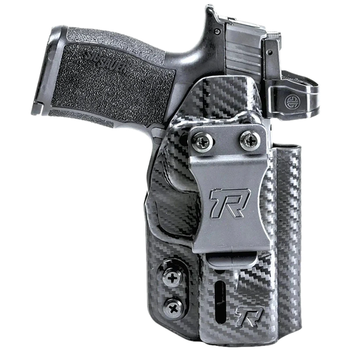 Rounded Gear RGDRUIDSFAHELLCATPROCF Druid  IWB/OWB Black Carbon Fiber Kydex Fits Springfield Hellcat Pro Ambidextrous