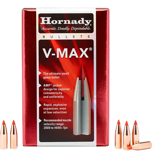 Hornady 22601 V-Max  6.5mm .264 95 gr V Max 100 Per Box/ 25 Case