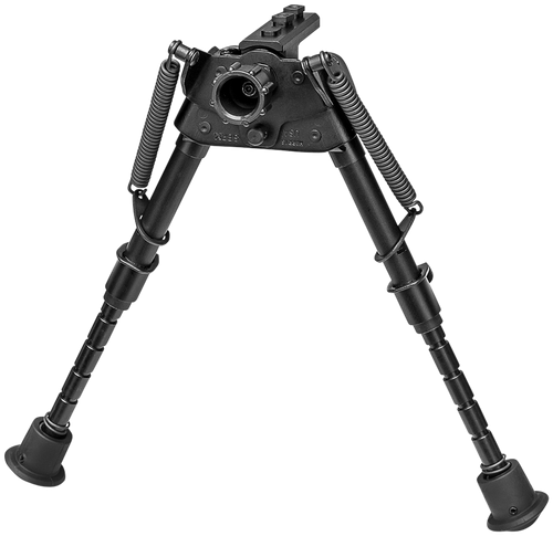 Harris Bipods S-BRMM-LOK Swivel BR M-LOK, 6-9", Black Steel/Aluminum, Notched Legs, Rubber Feet