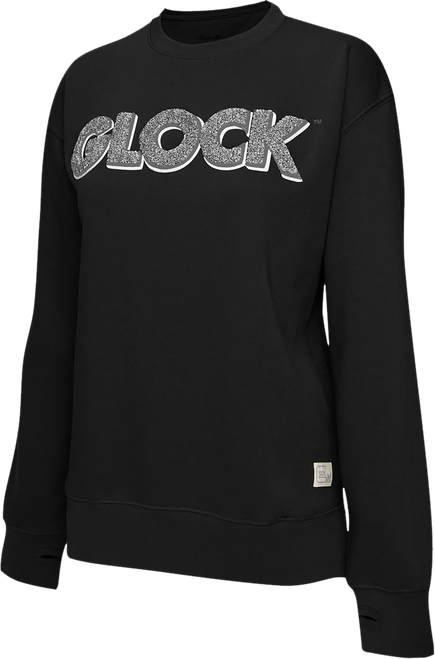 Glock AP96257 Crewneck Raglan Fleece Black Cotton/Polyester Long Sleeve Large