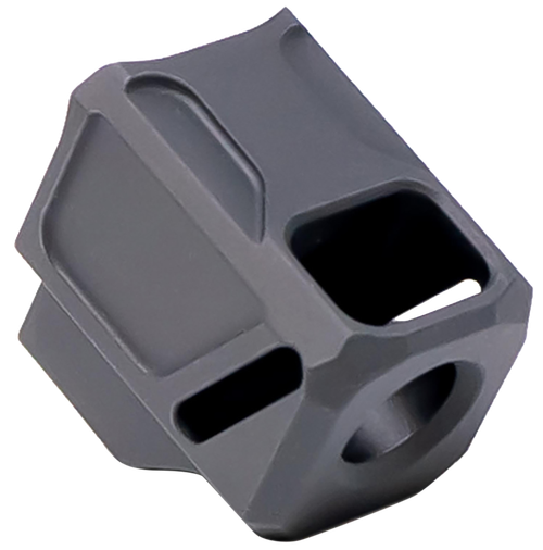 Faxon Firearms FFPACOMPSSG02 EXOS-533 Compensator Black Nitride 6061 Aluminum 1/2"x28 Threads 1.218" OAL Compatible w/ Glock 43X/48