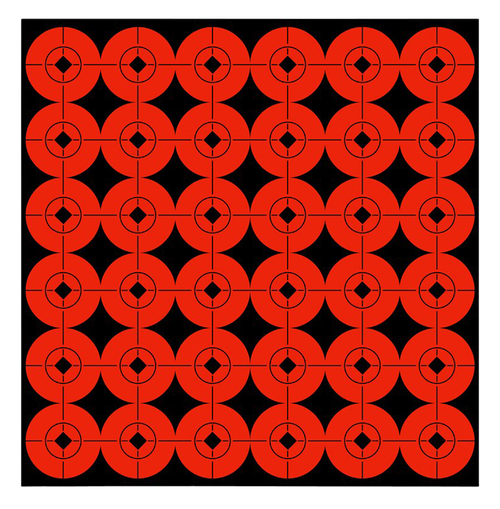 Birchwood Casey 33901 Target Spots  Self-Adhesive Paper Black/Orange 1" Bullseye 360 Pack