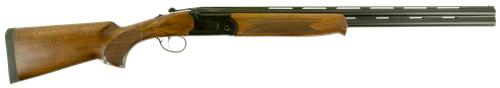 Stevens 22155 555  Compact 28 Gauge Break Open 2.75" 2rd 24" Black Satin Over/Under Vent Rib Barrel, Satin Black Aluminum Receiver, Fixed Satin Turkish Walnut Stock, Ambidextrous