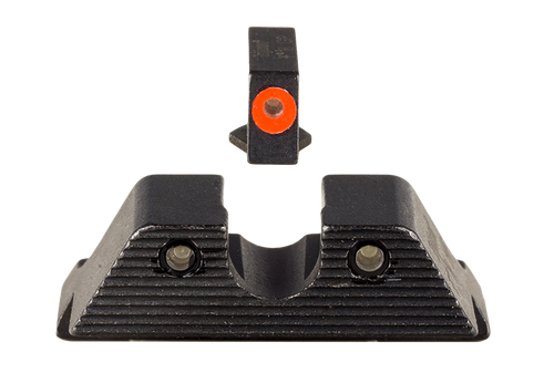 Trijicon 600846 HD XR Night Sight Set Green Tritium/Orange Outline Front, Green Tritium Rear, Black Frame, Fits Glock/48/43/43X/43E Excludes MOS