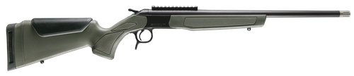 CVA CR4918 Scout Spur Compact 410 Gauge 1rd 20" Blued Single Shot Barrel, Blued Receiver w/Picatinny Rail, OD Green & Black Synthetic Stock