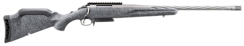 Ruger 46917 American II  Full Size 7mm PRC 3+1 20" Cobalt Cerakote Spiral Fluted Threaded Barrel & Alloy Steel Receiver w/Picatinny Rail, Gray Splatter Adj LOP Synthetic Stock