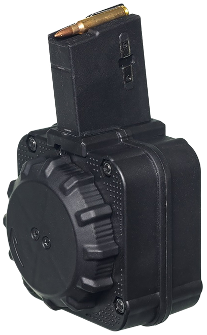 ProMag DRMA8 Standard  65rd Drum 5.56x45mm Fits AR-15 Black DuPont Zytel Polymer