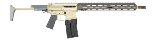 Q LLC  Honey Badger *CA Compliant 5.56 NATO 16" Clear Anodized Cerakote Aluminum Receiver w/Picatinny Rail, M-LOK Handguard, Black Polymer Stock, Black Polymer Grip