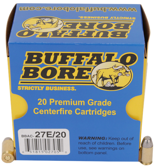 Buffalo Bore Ammunition 27E20 Standard Pressure Strictly Business 380ACP 100gr Hard Cast Flat Nose 20 Per Box/12 Case