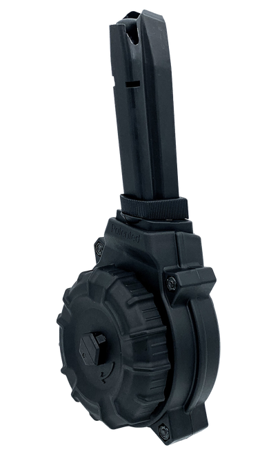 ProMag DRMA56   50rds Drum 9mm Fits Browning Hi-Power Black Polymer