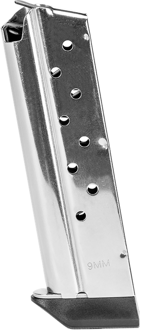 Kimber Mfg, Inc 4200380   9rd 9mm Luger Fits 1911 Silver Stainless Steel