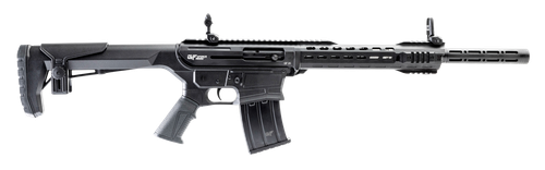 Gforce Arms GF251220 GF25  12 Gauge Semi-Auto 3" 5+1 20" Black Cerakote Spiral Threaded Barrel, Black Cerakote Picatinny Rail Aluminum Receiver, Black Adjustable Synthetic Stock  w/Black Rubber Grip