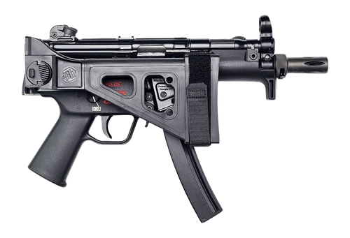 Century Arms HG6035NBN AP5 Navy 9mm Luger 30+1 5.80" Manganese Phosphate Threaded Barrel, Black Lacquer Over Manganese Phosphate Steel Stamped Receiver, Pistol Brace, Black Navy Style Grip