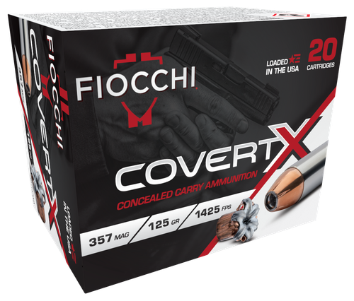 Fiocchi 357CCWA CovertX  357Mag 125gr Jacketed Hollow Point 20 Per Box/10 Case