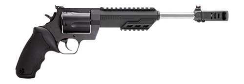 Taurus 2-350101RH Raging Hunter  Large 350 Legend 6 Shot 10.50" Overall Matte Black Picatinny Rail Barrel w/Muzzle Brake, Cylinder & Stainless Steel Frame, Transfer Bar Safety, Exposed Hammer