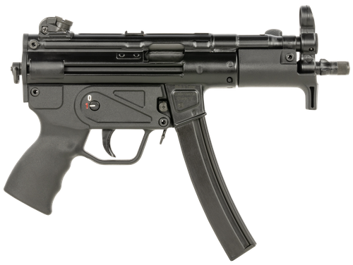 Century Arms HG6035ALN AP5 P CORE 9mm Luger 30+1 5.75" Threaded Barrel, Black, Stamped Metal Rec, Fixed Front/Drum Rear Sights, Includes Sling (1 Mag)