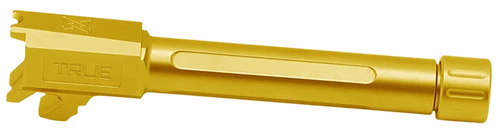 True Precision Inc TPSHCPBXTG Springfield  9mm Luger 3.70" Threaded Gold TiN Stainless Steel, Fits Springfield Hellcat Pro