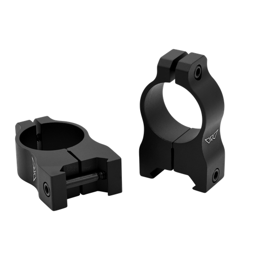 Warne V402M Scope Rings Vapor Matte Black 1" High 0 MOA