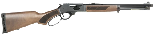 Henry H009PGR360 Protector Carbine 360 Buckhammer 4+1 16.50" Blued Threaded Barrel, Blued Steel Drilled & Tapped Receiver, American Walnut Fixed w/Pistol Grip Stock
