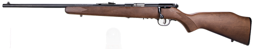 Savage Arms 95700 93 G Full Size 22 WMR 5+1 21" Matte Black Sporter Barrel, Matte Black Drilled & Tapped Carbon Steel Receiver, Satin Hardwood Fixed Stock, Left Hand