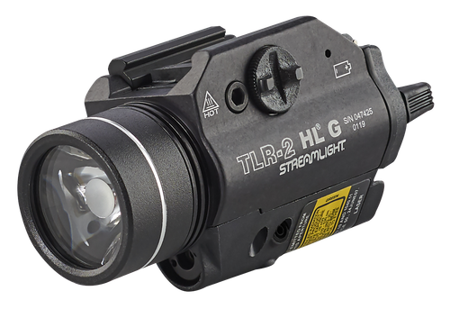 Streamlight 69265 TLR-2 HL G Gun Light  Black Anodized 1,000 Lumens White LED Red Laser