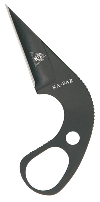 Ka-Bar 1478BP TDI Law Enforcement 1.63" Fixed Drop Point Plain Black 9Cr18MoV SS Blade & Handle, Includes Sheath