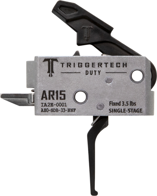 TriggerTech AH0SDB33NNF Duty  Flat Trigger Single-Stage 3.50 lbs Draw Weight Fits AR-15