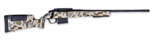 Weatherby 3WRHS25RWR4B 307 Hush Full Size 25 WBY RPM 5+1 22" +2" Graphite Black Cerakote Steel Spiral Fluted Threaded Barrel & Receiver w/Picatinny Rail, Arca Rail Forend, Hush Tundra Camo Adj Cheek P