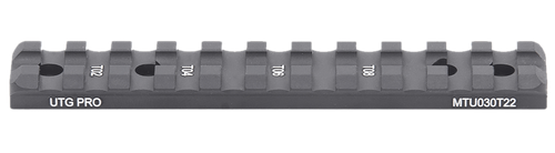 Leapers MTU030T22 Optic Mount  Matte Black Anodized Aluminum Aluminum