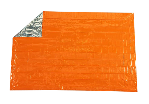 Survive Outdoors Longer 01401701 SOL Survival Blanket Warmth Waterproof Orange Metalized Polyethylene