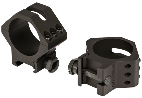 Weaver Mounts 99682 Six-Hole Picatinny Rings  Matte Black 34mm Low