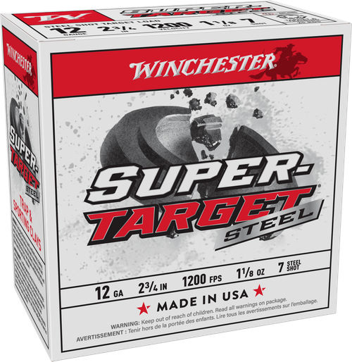 Winchester Ammo TRGT12S7 Super-Target  12Gauge 2.75" 1 1/8oz 7Shot 25 Per Box/10 Case