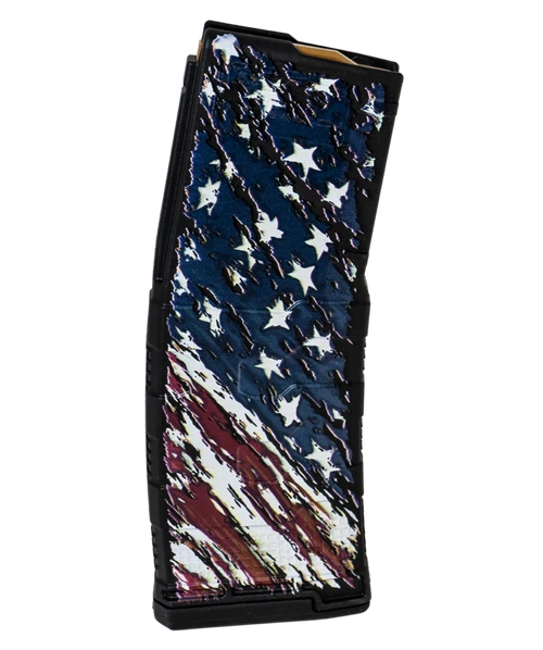 Amend2 556MOD3FLAG30 MOD-3  30rd 5.56 NATO Fits AR-15 American Flag Polymer