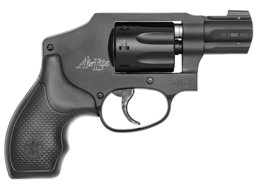 Smith & Wesson 103043 Model 43 Classic 22 LR 8 Shot 1.88" Black Stainless Steel Barrel, Black Aluminum  Cylinder & J-Frame, Snag-free Internal Hammer, No Lock