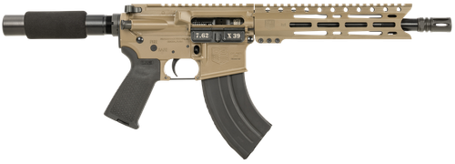 Diamondback DB1915O061 DB15  7.62x39mm 28+1 10", FDE, Carbon Lower, 9" M-LOK Handguard, Black Padded Buffer Tube/Magpul Grip