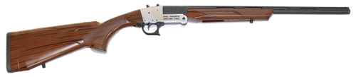 Rock Island TK104 Traditional Single Shot 410 Gauge with 20" Black Parkerized Barrel, 3" Chamber, 1rd Capacity, Silver Anodized Metal Finish & Woodgrain Finish Synthetic Stock Right Hand (Full Size)
