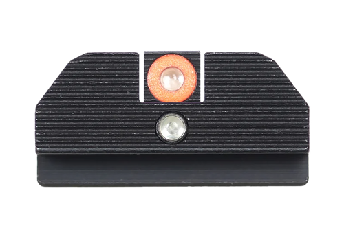 Night Fision GLK001015OGZ Student Of The Gun Accur8 For Glock  Green Tritium Orange Outline Front Sight-Green Tritium Black Outline Rear Sight Glock 17/17L/19