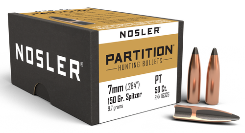 Nosler 16326 Partition  7mm 150gr Spitzer 50/Box