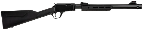 Rossi  Gallery  Pump 22 WMR 12+1 20", Black, Polished Steel Barrel/Rec, Synthetic Stock, Fiber Optic Sights