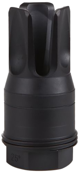 Sig Sauer SL55612X2825DEGF Clutch-Lok QD Flash Hider Black Stainless Steel with 1/2"x28 tpi 2.10" OAL for 5.56mm Sig Taper Lok Barrels