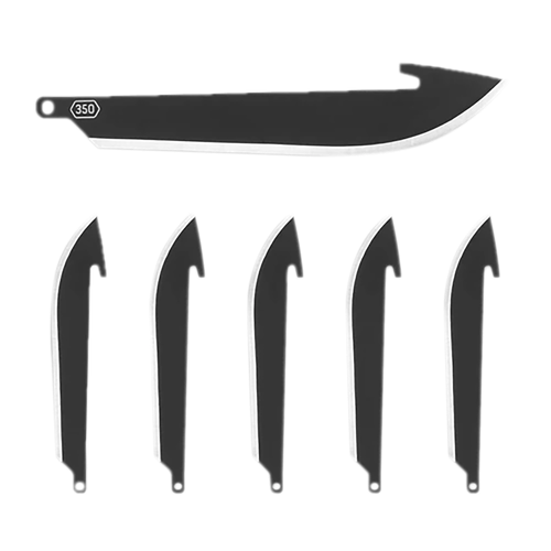 Outdoor Edge RR35K6C   3.50" Drop Point Plain 420J2 SS Blade 6 Blades