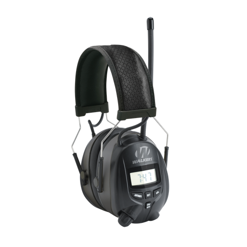 Walker's GWPRDOM AM/FM Digital Muff Polymer 25 dB Over the Head Black