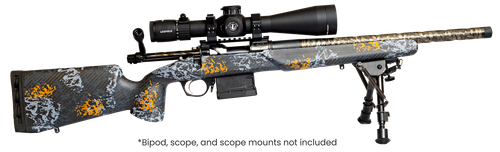 Horizon Firearms RF010A221814C18 Venatic Carbon 22 Creedmoor 18" Fluted Threaded Barrel, Drilled & Tapped Receiver, Arca Rail Forend, Iota EKO Carbon Fiber Stock