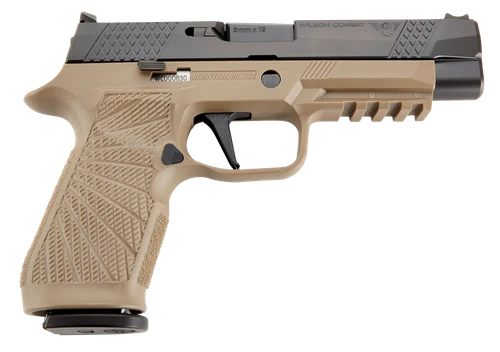 Wilson Combat SIGWCP320F9TATS P320  9mm Luger 4.70" 17+1 Tan Black DLC Stainless Steel Slide Tan Polymer Grip