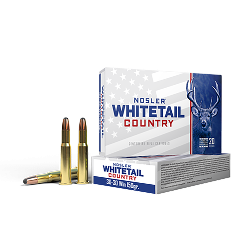 Nosler 40135 Whitetail Country  30-30Win 150gr Spitzer Boat Tail 20 Per Box/10 Case