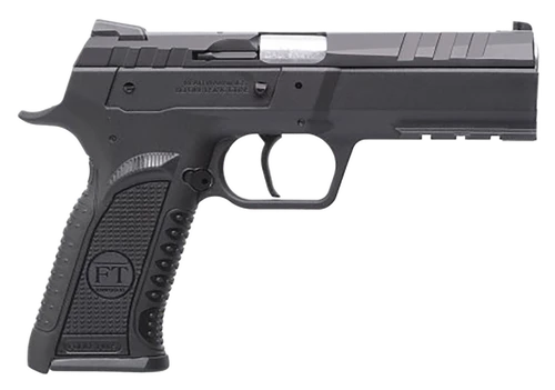 Tanfoglio TFFORCES9 Force Esse 9mm Luger 16+1 4.40" Stainless Steel Barrel, Black Serrated Steel Slide, Black Polymer Frame w/Picatinny Rail, Textured Grip