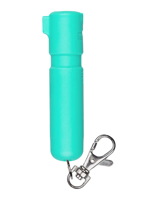 Sabre MDMT02 Mighty Discreet Pepper Spray Capsaicin UV Dye 12 ft Mint Includes Key Ring/Snap Clip